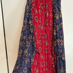 Vintage Long Handkerchief  Skirt